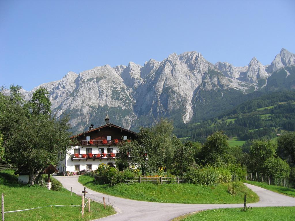 Bio-Bauernhof Rettenbachgut Werfen Buitenkant foto